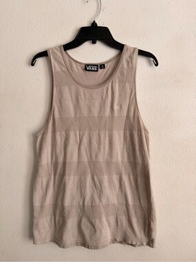 Vans Light gray Striped Men's Tank Top